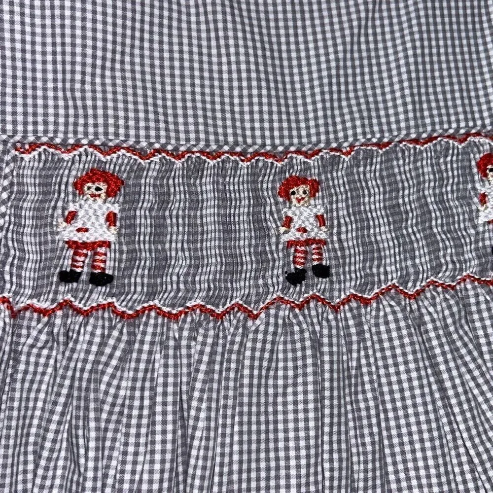 Smocked ragedy Ann dress toddler sz 3t